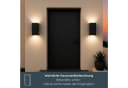 MeLiTec LED Wandleuchte 146-1 Schwarz Matt Edelstahl IP44 Bild 1