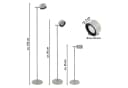 MeLiTec LED Stehlampe ST55 Beige Dimmbar Akkubetrieb Bild 3