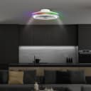 MeLiTec LED Deckenleuchte mit Ventilator DV06 Schwarz Dimmbar Bild 3