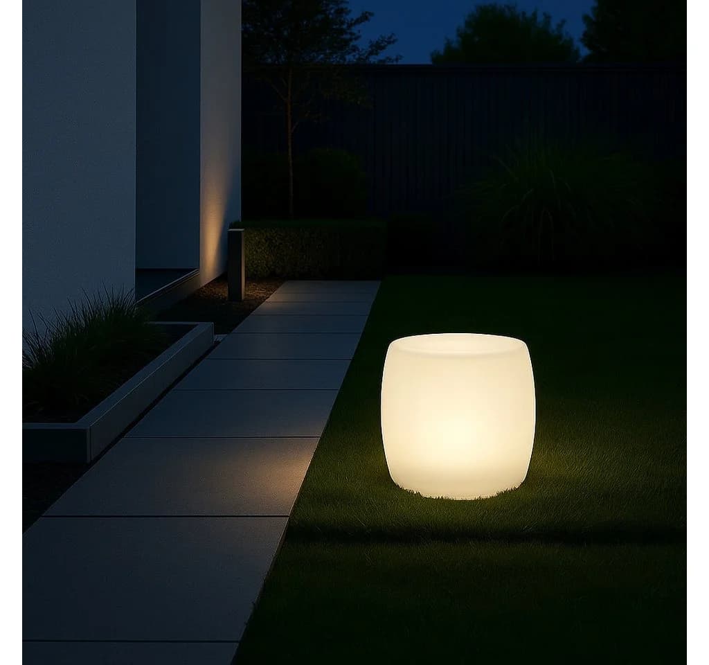 MeLiTec LED Solarleuchte Solar Gartenleuchte LK08-4 Modell Trommel - Bild 2