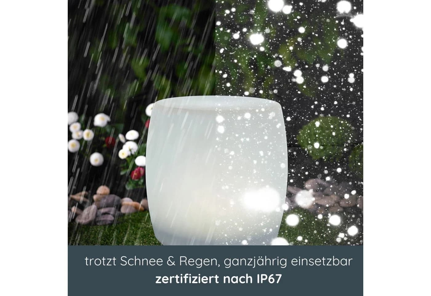 MeLiTec LED Solarleuchte Solar Gartenleuchte LK08-4 Modell Trommel - Bild 4