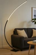 MeLiTec LED Stehlampe ST26-2 Bogenleuchte matt-schwarz dimmbar Bild 2