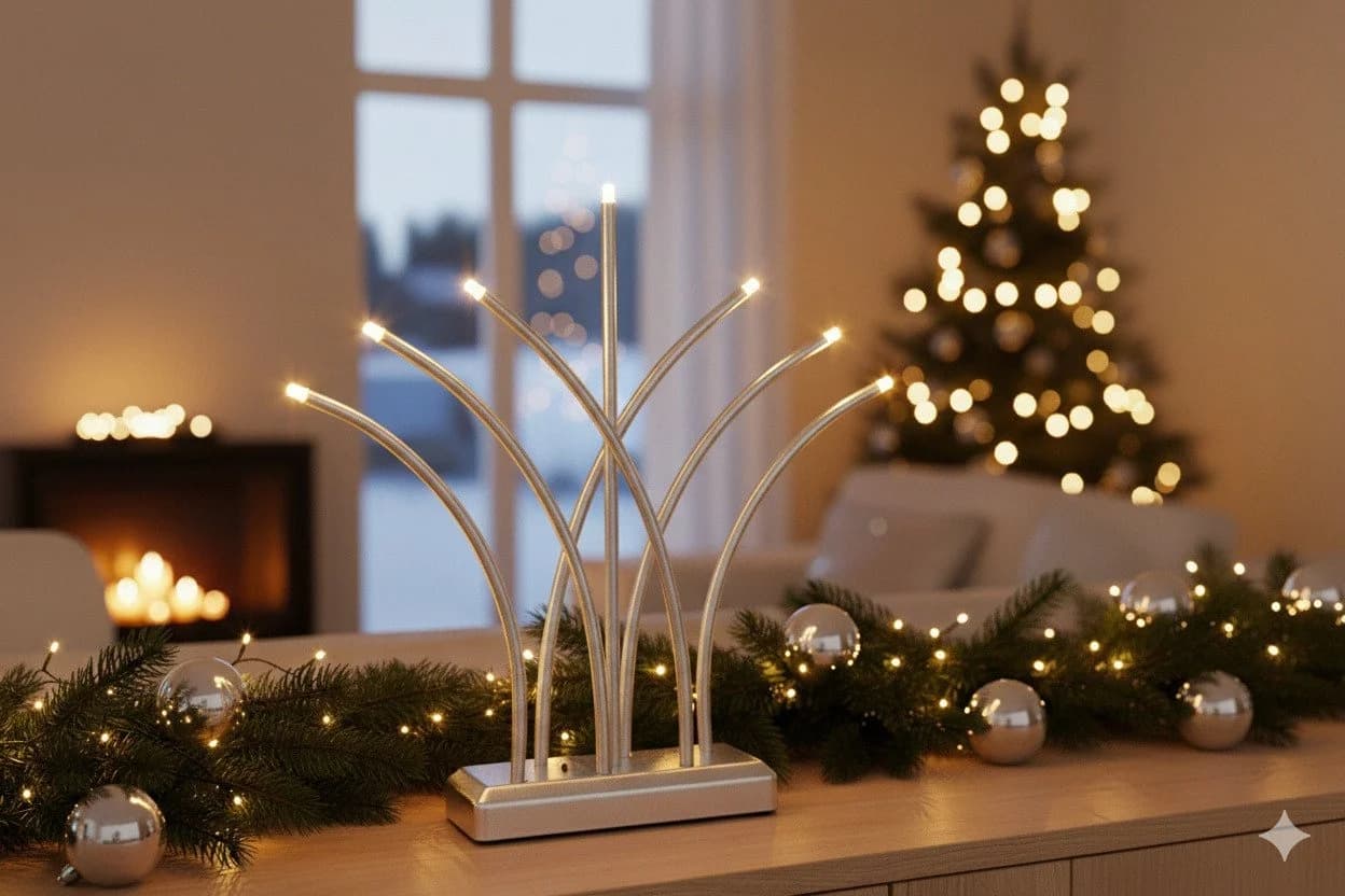 MeLiTec LED Fensterleuchter SL62 USB-C warmweiß