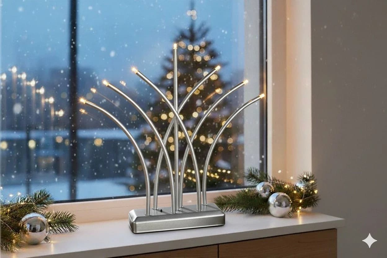MeLiTec LED Fensterleuchter SL62 USB-C warmweiß - Bild 2