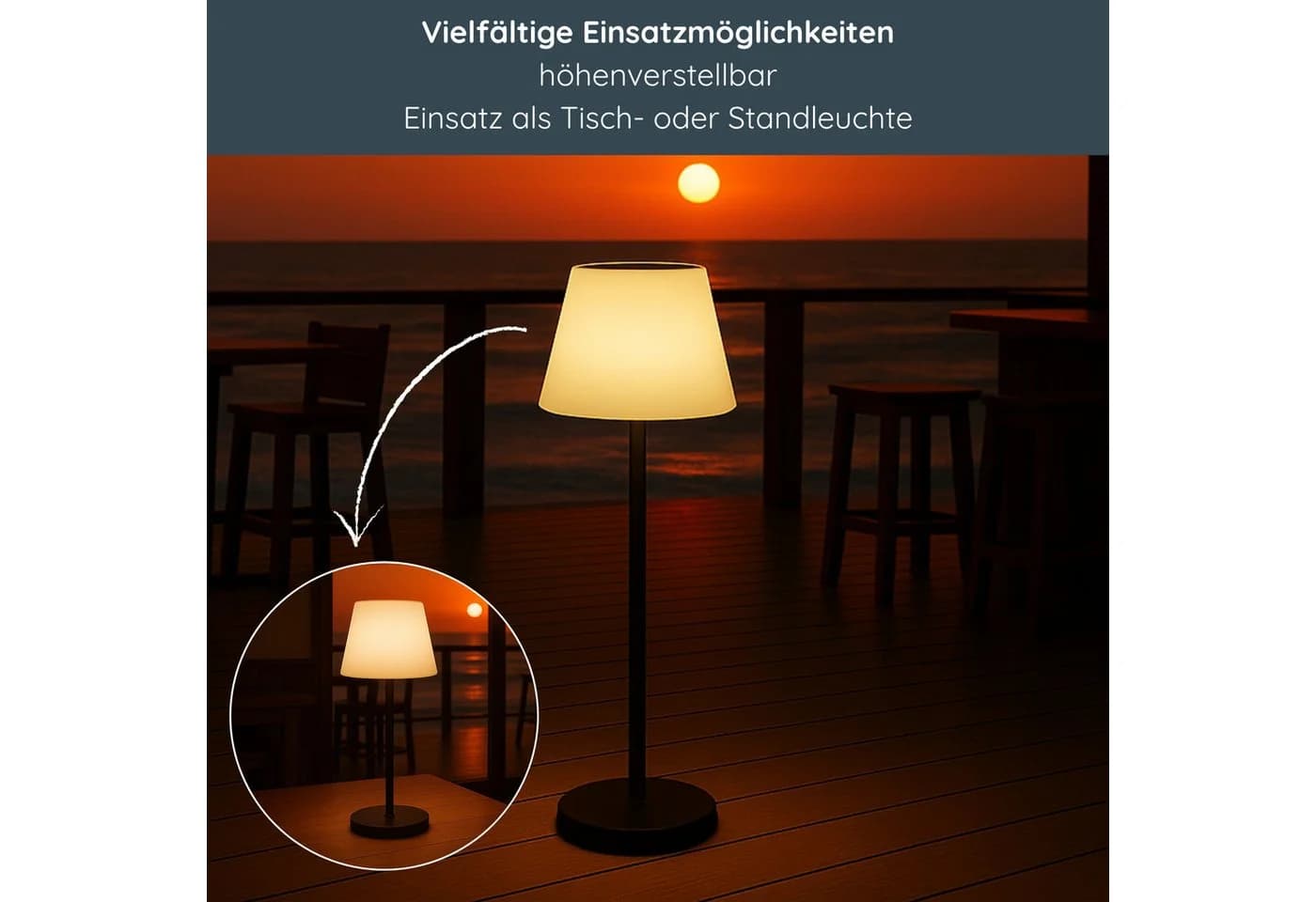 MeLiTec Solar-Gartenleuchte SO50 mit Fernbedienung und Farbwechsel - Bild 4