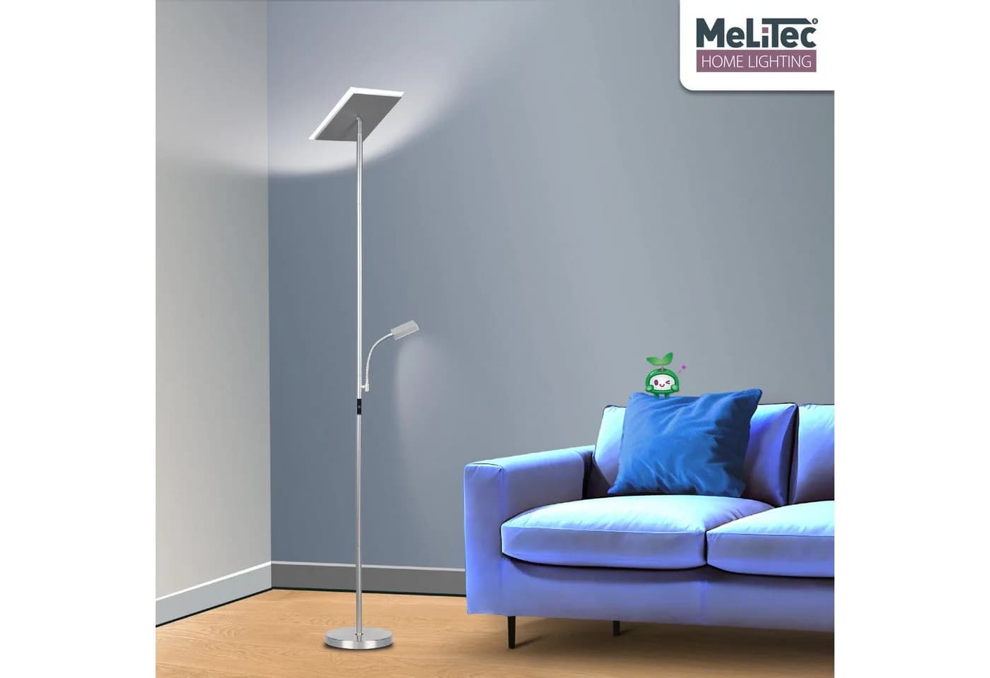 MeLiTec LED Stehlampe ST59 mit Leseleuchte dimmbar - Bild 2