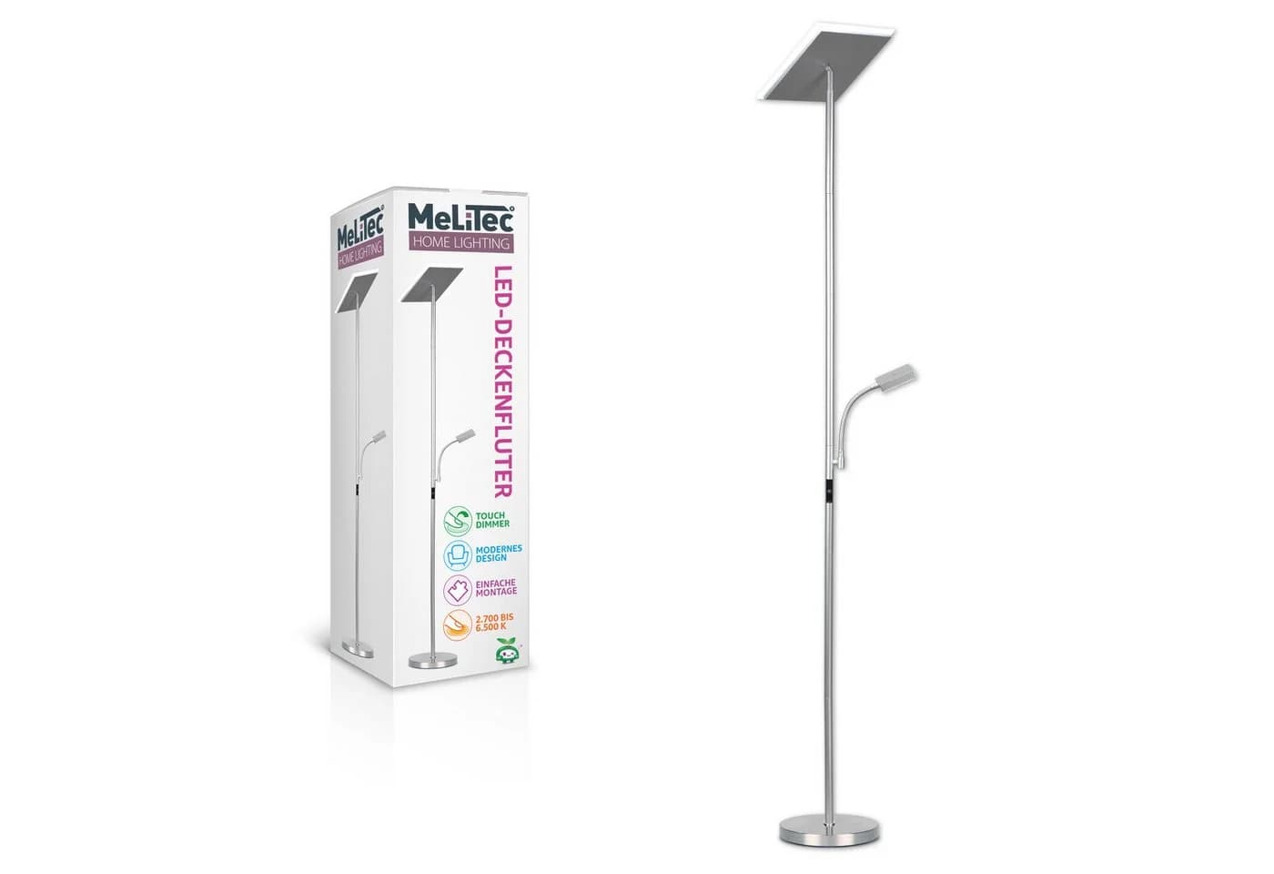 MeLiTec LED Stehlampe ST59 mit Leseleuchte dimmbar - Bild 3