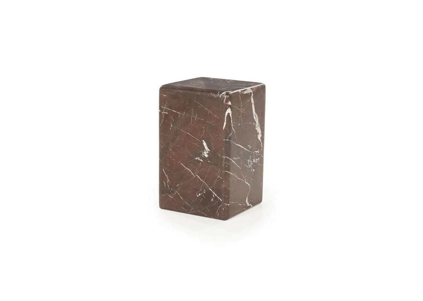 BOO Beistelltisch Cube Marmor rot