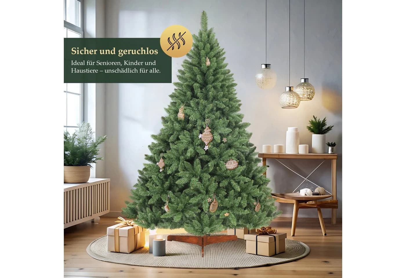 Salcar Künstlicher Weihnachtsbaum Nordmanntanne 180 cm - Bild 3