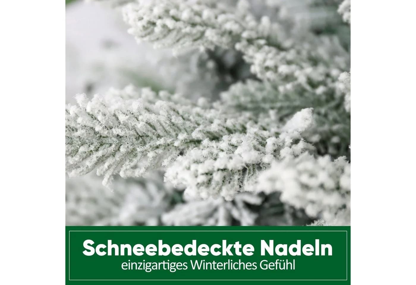 Salcar Künstlicher Weihnachtsbaum mit LED-Beleuchtung 180 cm