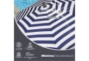 Sekey Balkonschirm 200 cm Sonnenschirm Blau-weiß gestreift Bild 5