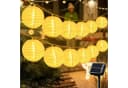 Salcar LED Solarleuchte Lichterkette 5m 20 Lampions Warmweiß Bild 1