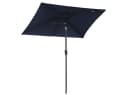 Sekey Rechteckiger Aluminium Sonnenschirm Marineblau mit Kurbel Bild 2