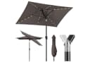 Sekey Sonnenschirm 210 x 140 cm Aluminum UV50+ LED-Solar-Beleuchtung Bild 2