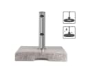 Sekey Sonnenschirmständer Granit Grau 29 kg Rechteckig Bild 4