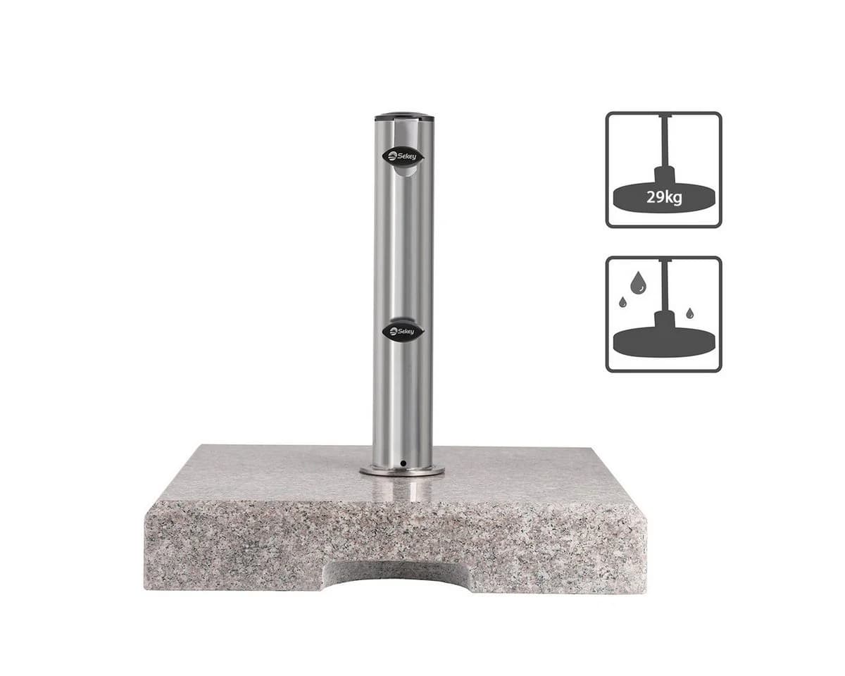 Sekey Sonnenschirmständer Granit Grau 29 kg Rechteckig - Bild 4