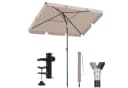 Sekey Sonnenschirm 200 × 125cm Balkonschirm Taupe UV50+ Schutz Bild 2