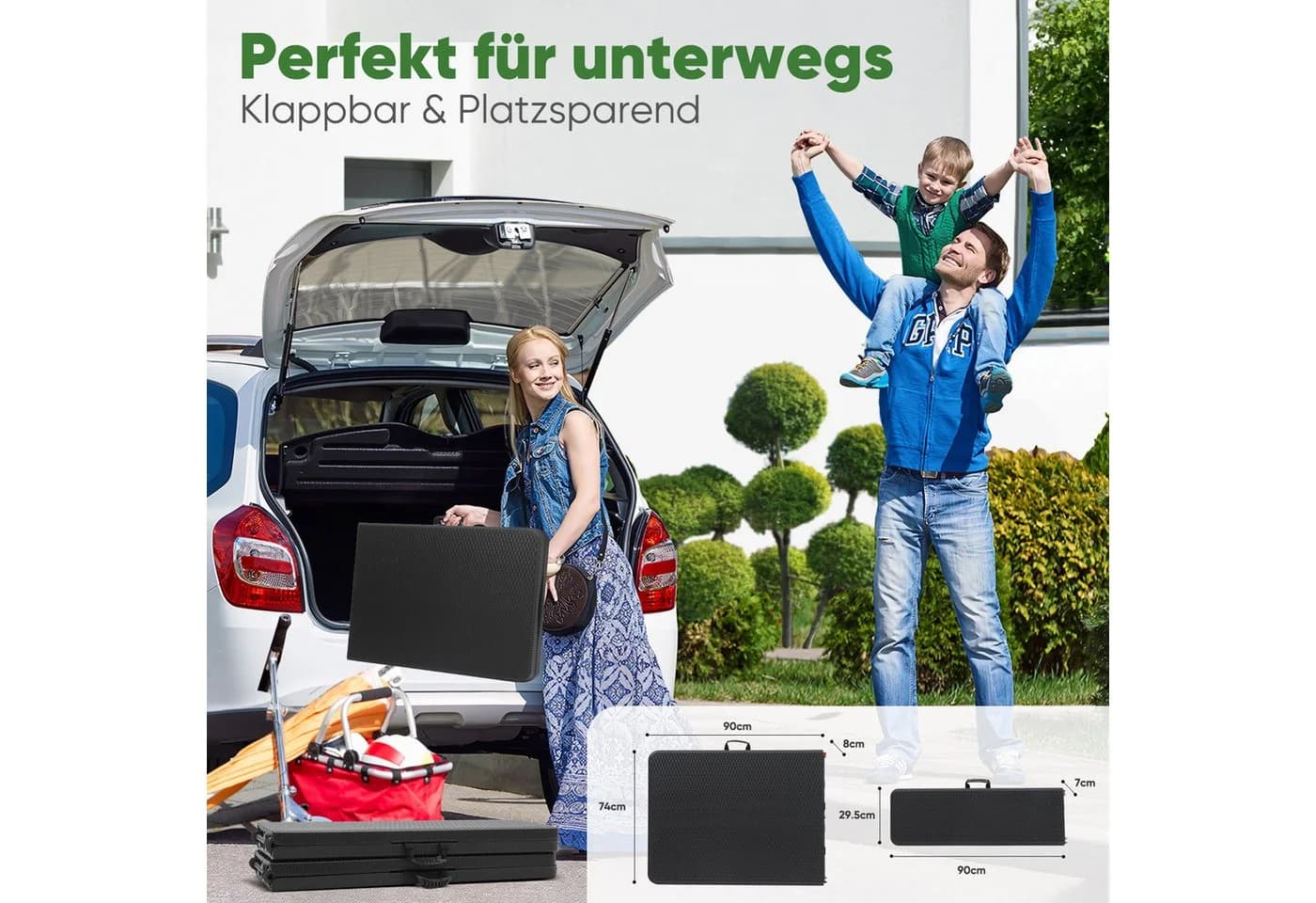 Sekey Bierzeltgarnitur 3-teilig Klappbar 180cm Gartenmöbel - Bild 3