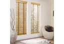 Sekey Holzjalousie 50 mm Lamellen Fensterjalousie Blickschutz Naturholz Bild 1