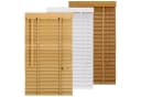 Sekey Holzjalousie 50 mm Lamellen Fensterjalousie Blickschutz Naturholz Bild 2