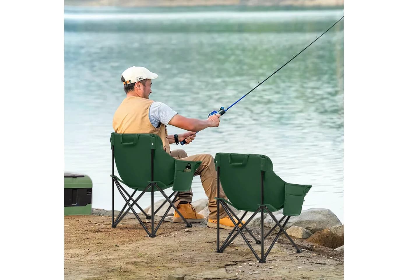 SUNULA Campingstuhl 2er Set Faltbar mit Tragetasche
