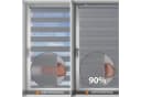 Sekey Doppelrollo Duo Schnurlos Klemmfix Grau ohne Bohren Bild 4