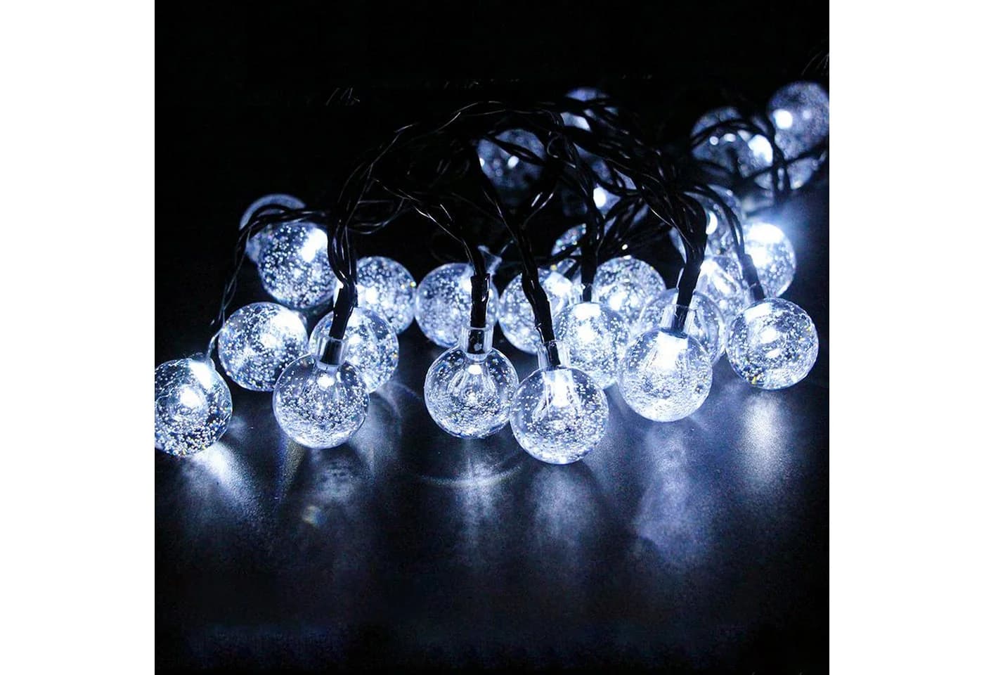 Salcar LED Solarleuchte Kugel-Lichterkette 5m 20LED Kaltweiß - Bild 4