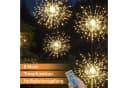 Salcar LED Solarleuchte 4er Feuerwerk Lichterkette Warmweiß mit Fernbedienung Bild 3