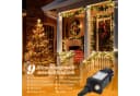 Salcar LED-Lichterkette Außen Weihnachtsbeleuchtung 15m 250 LEDs 9 Modi Warmweiß bis Gelb Dimmbar Bild 1