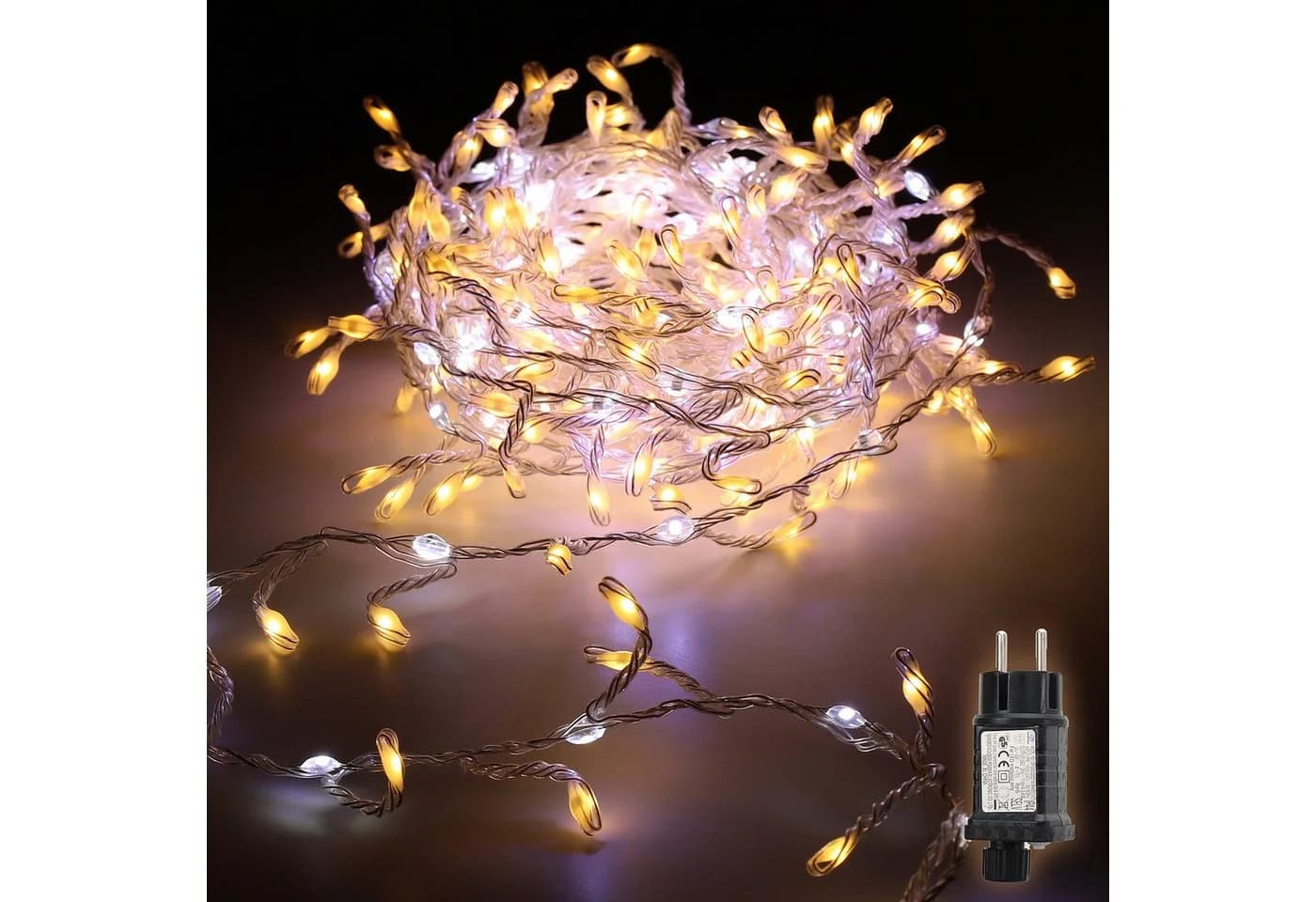 Salcar LED-Lichterkette 3m 160 LED Warmweiß & Kaltweiß - Bild 2