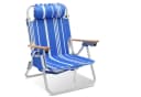 Sekey Campingstuhl Alu Faltbar mit Holz-Armlehnen Bild 2