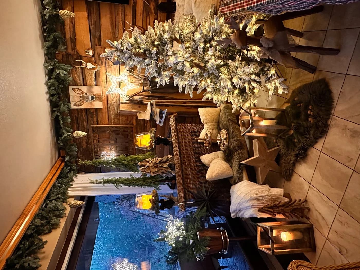 Salcar Künstlicher Weihnachtsbaum mit Schnee 180 cm