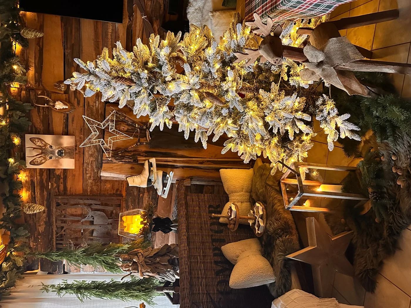 Salcar Künstlicher Weihnachtsbaum mit Schnee 180 cm - Bild 2