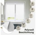 Sekey Seitenzugrollo Verdunkelungsrollo Weiß Klemmfix Bild 1