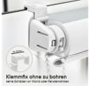 Sekey Seitenzugrollo Verdunkelungsrollo Weiß Klemmfix Bild 5