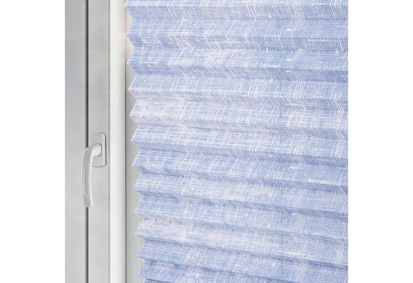 Sekey Plissee ohne Bohren Lichtschutz Rollo Klemmfix für Fenster & Tür Blau - Bild 3