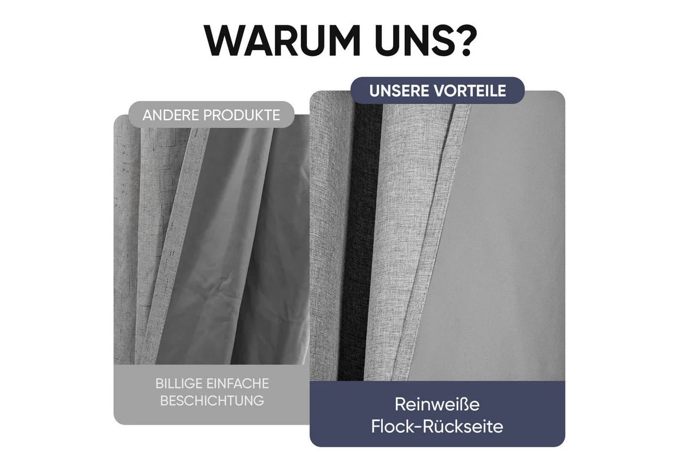 Sekey Verdunkelungsvorhang Wohnzimmer Blickdicht Ösen Verdunkelnd - Bild 3