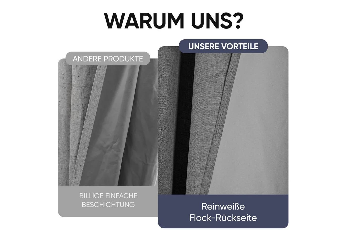 Sekey Verdunkelungsvorhang Grau mit Ösen - Bild 3