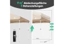 SUNULA Faltpavillon 3x3 m Gartenpavillon mit 4 Seitenteilen Bild 5