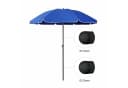 Sekey Sonnenschirm 160 cm Blau Verstellbar Mit Hülle Bild 1
