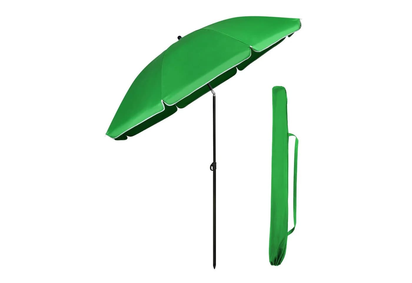 Sekey Sonnenschirm Grün 160 cm mit verstellbarer Höhe - Bild 2