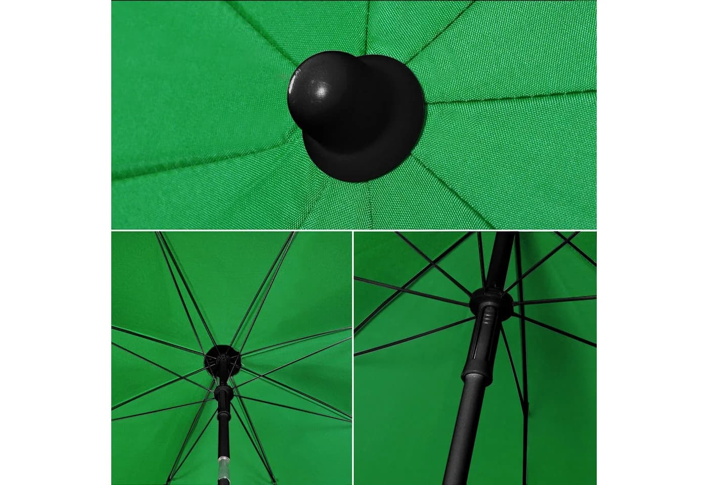 Sekey Sonnenschirm Grün 160 cm mit verstellbarer Höhe - Bild 5