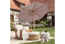 Sekey Sonnenschirm Taupe Holzoptik 300x300 cm Knickbar UPF 50+ Bild 1