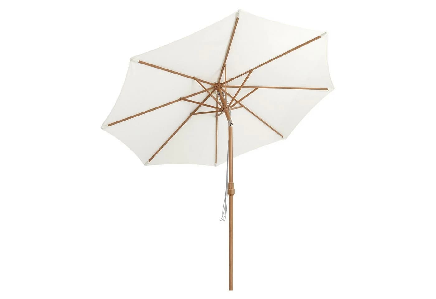 Sekey Sonnenschirm 300x300 cm Holzoptik Creme - Bild 4