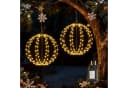 Salcar LED Kugelleuchte 2x Metall Warmweiß Garten Bild 2
