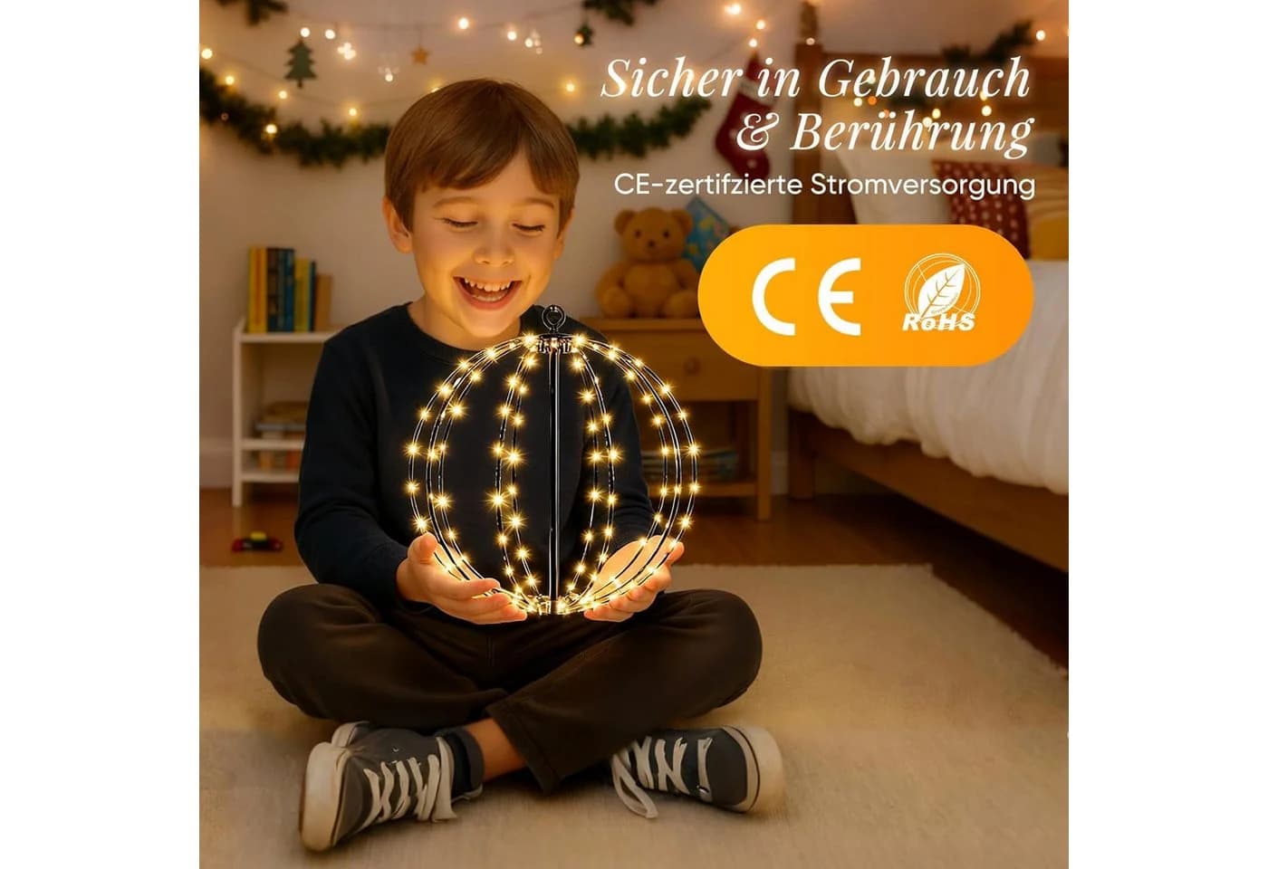 Salcar LED Kugelleuchte 2x Metall Warmweiß Garten - Bild 5