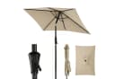 Sekey Sonnenschirm Rechteckig mit Kurbel und UV-Schutz 50+ Taupe Bild 2
