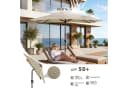Sekey Sonnenschirm Rechteckig mit Kurbel und UV-Schutz 50+ Taupe Bild 3