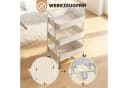 Sekey Rollwagen Küche Weiß Metall 2 Körbe 4 Haken Klick-Design Bild 5