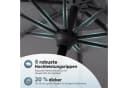 Sekey Sonnenschirm 3x3m Aluminium Grau mit Kurbel Bild 4